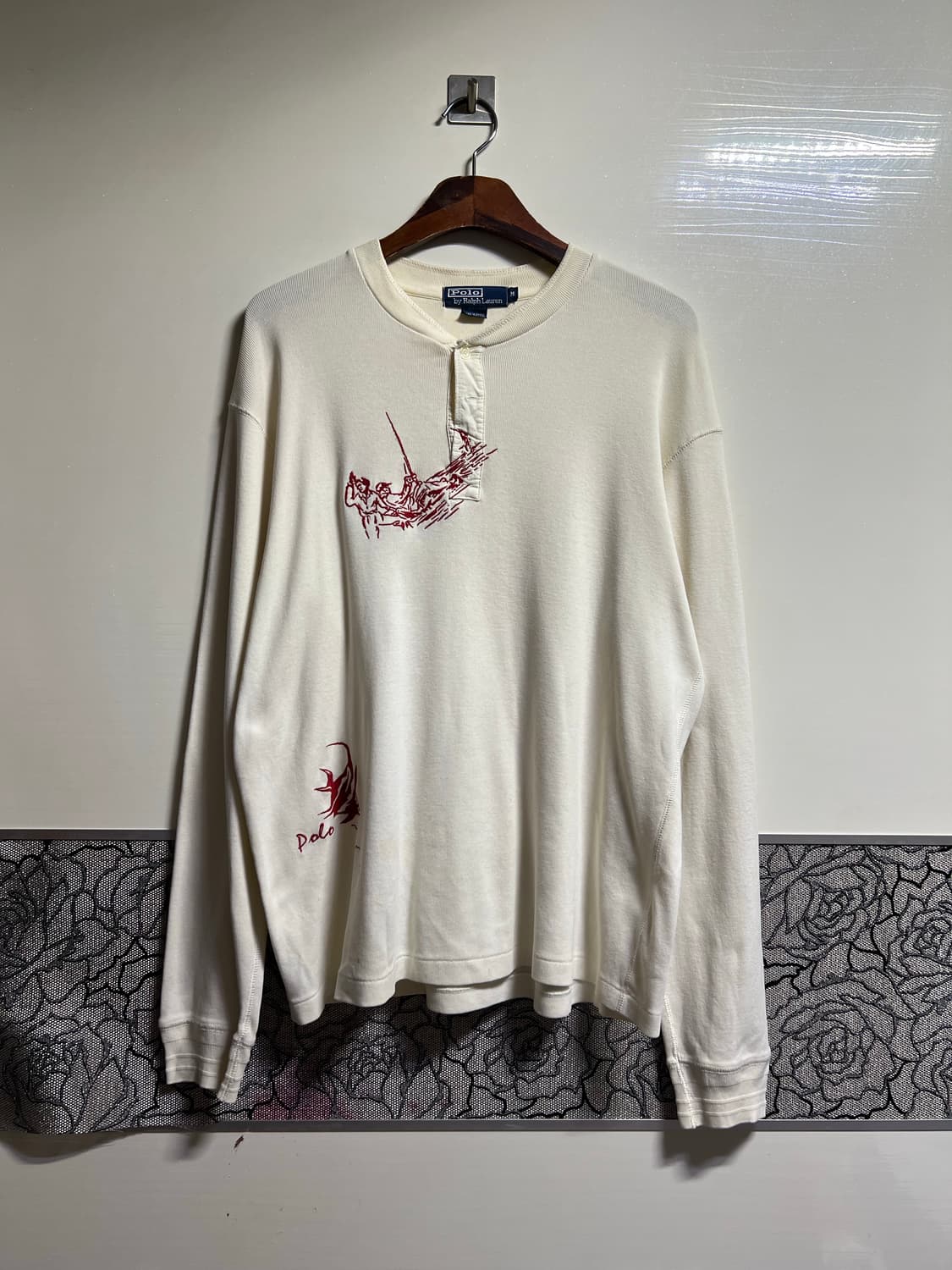 폴로 랄프로렌 헨리넥 롱슬리브 아이보리 상품이미지1