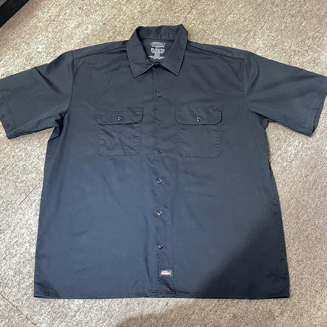 (XL) Dickies 디키즈 반팔 워크 셔츠 블랙 상품이미지3