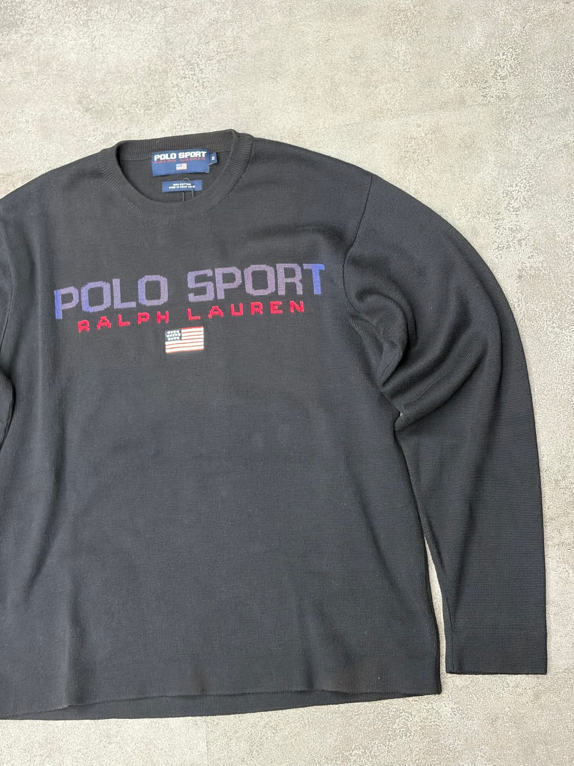 90s 폴로 스포츠 랄프로렌 블랙 긴팔 니트 상품이미지4