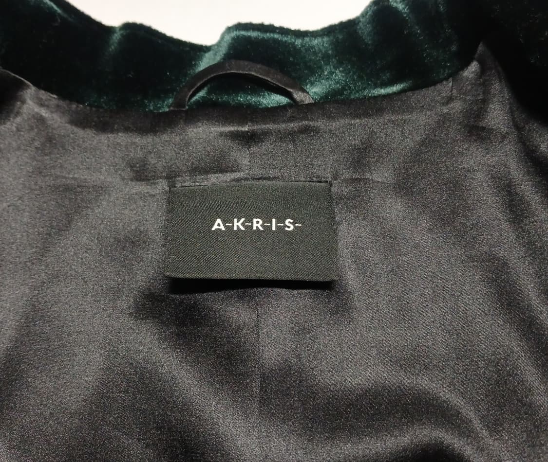 아크리스 AKRIS 다크 그린 벨벳 자켓 상품이미지4