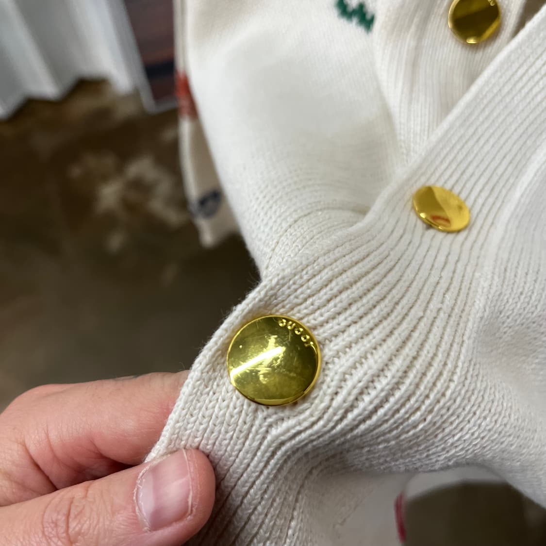 구찌 자카드 심볼 가디건 M 상품이미지4