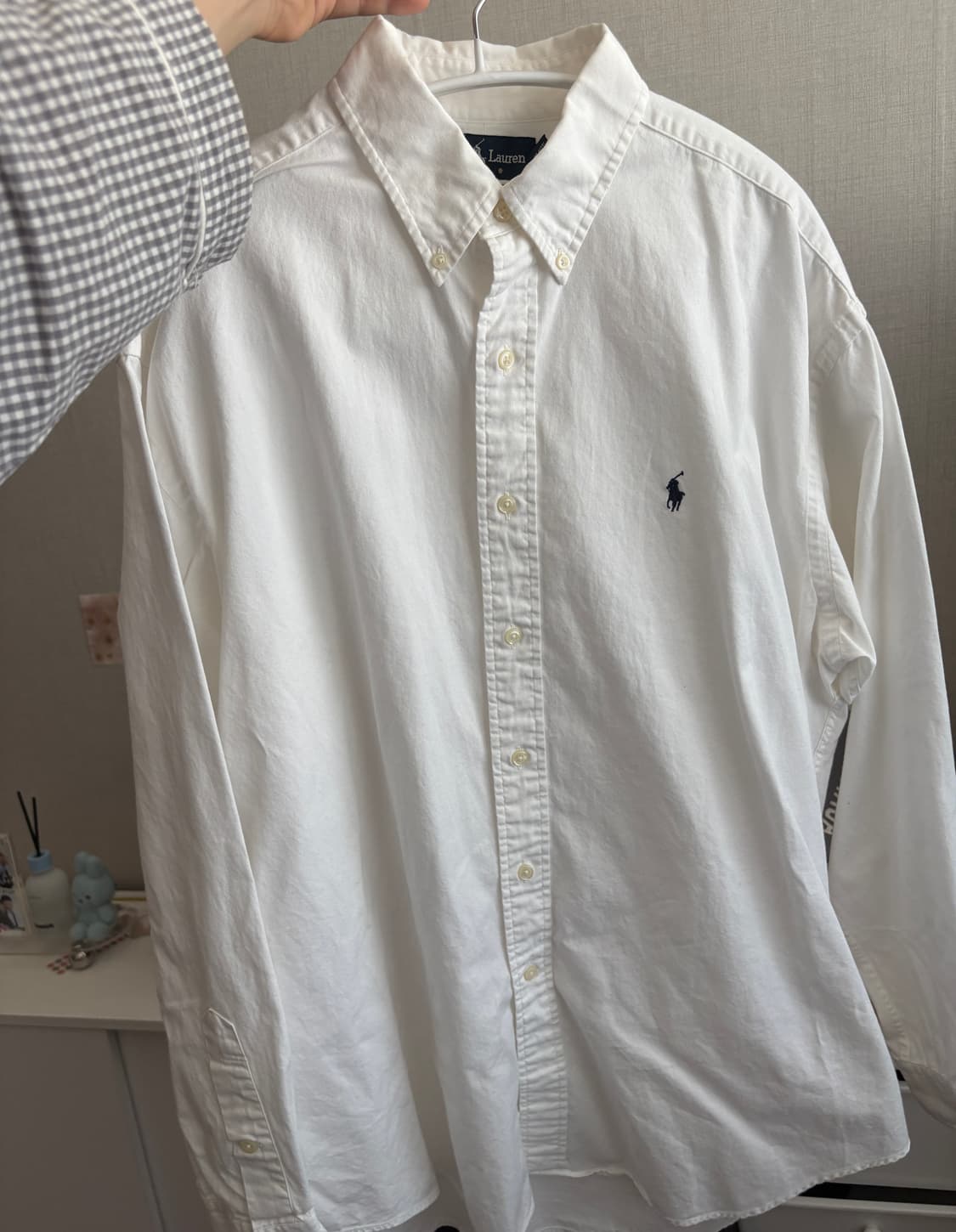 폴로 흰색 셔츠 새상품급 105~110사이즈 판매 상품이미지1