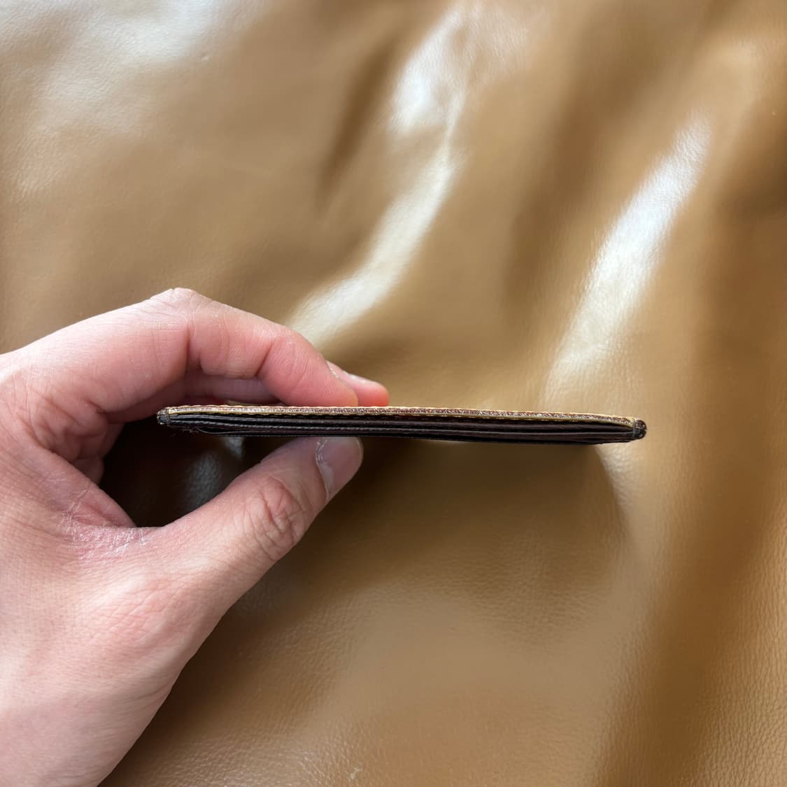 PORTER 포터 고트 레더 카드 케이스 월렛 지갑 브라운 상품이미지8