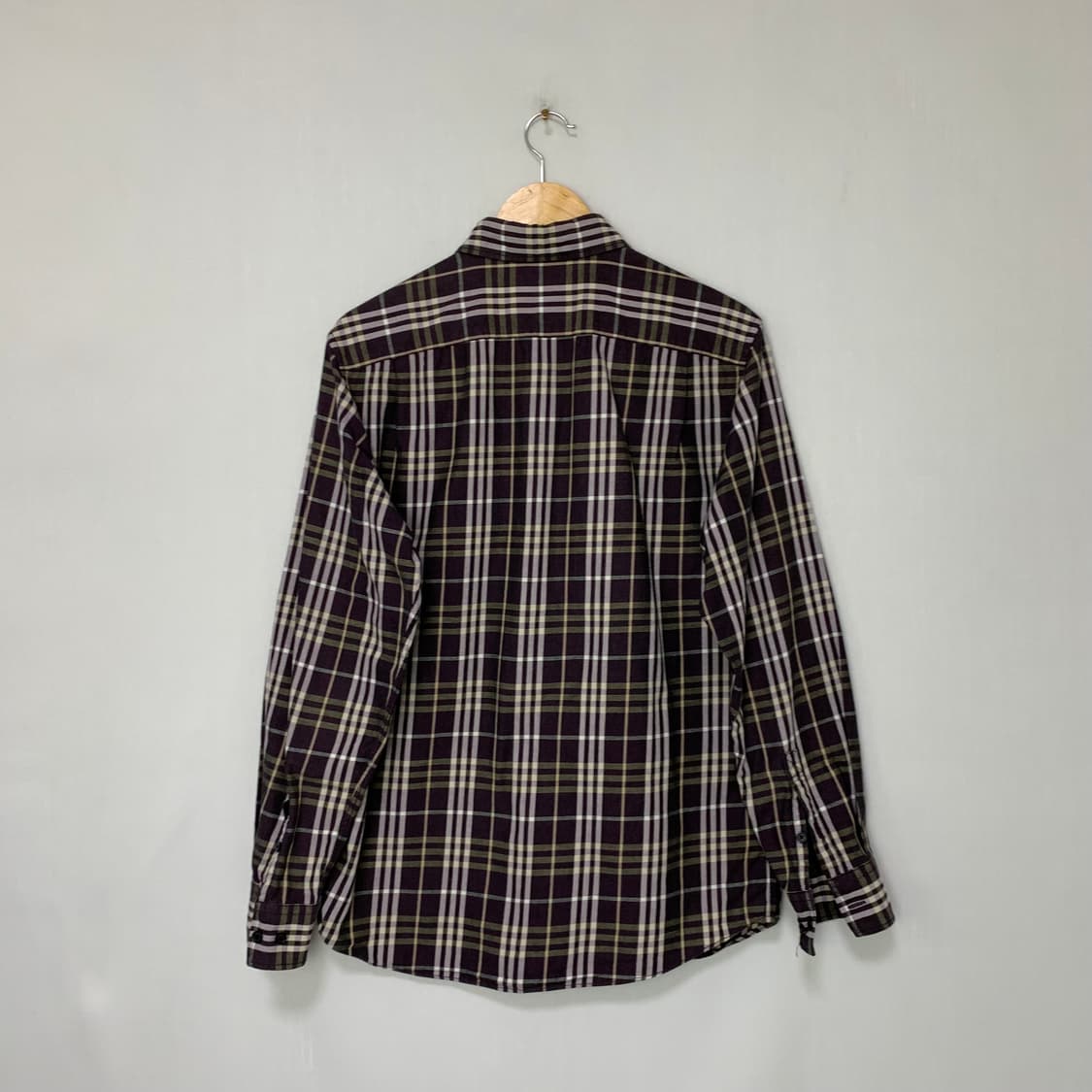 버버리 빈티지 체크 긴팔 셔츠 L 남녀공용 상품이미지8
