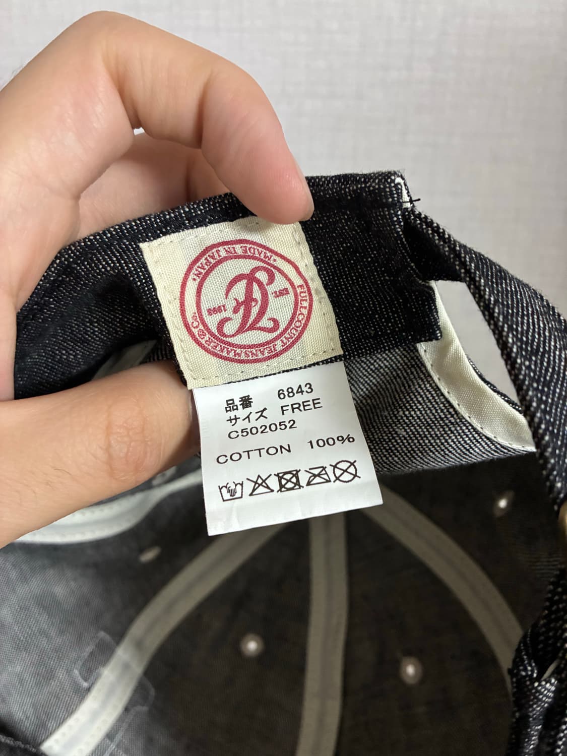 풀카운트 데님 캡 상품이미지2