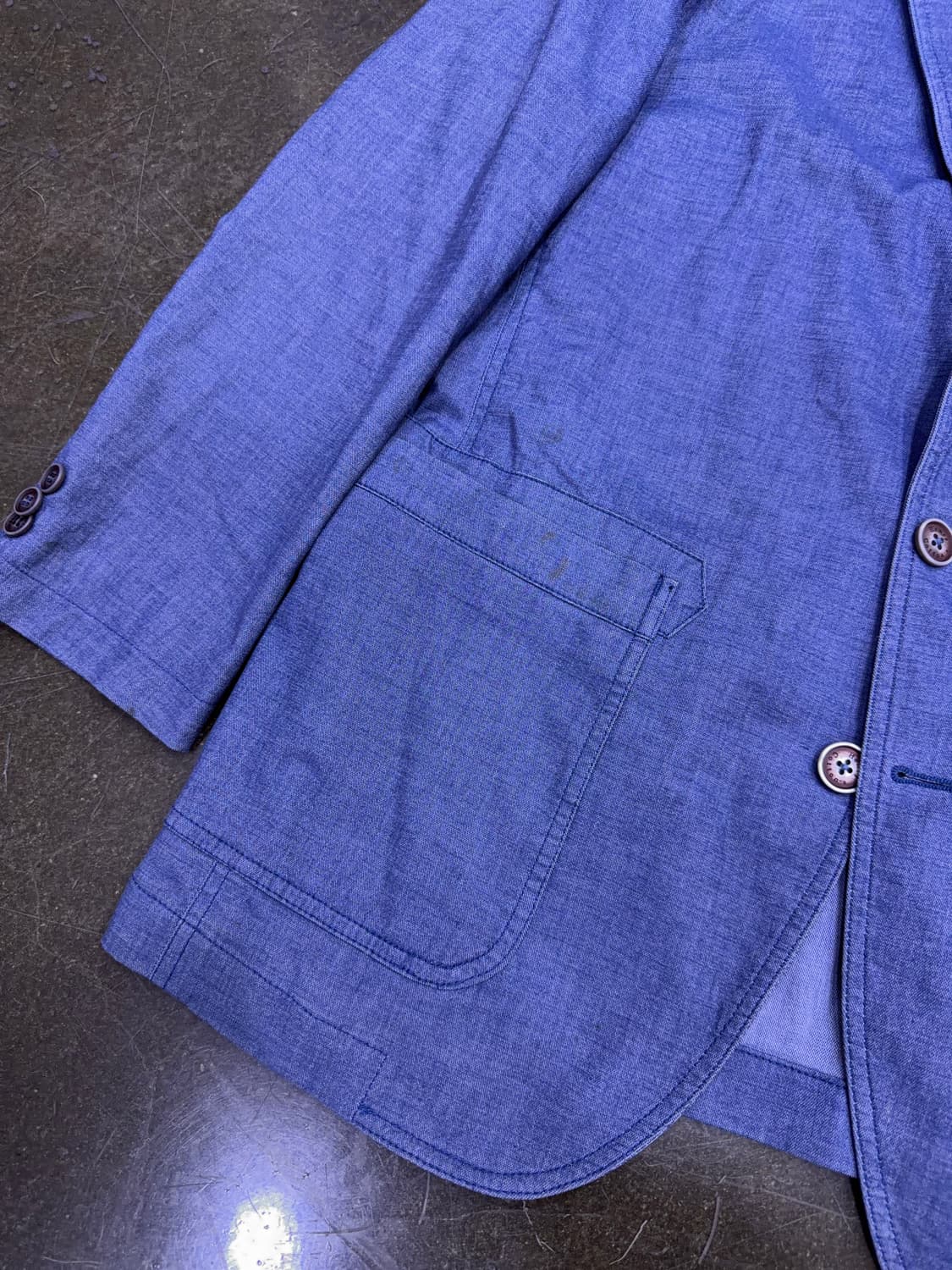 헨리코튼 클래식핏 싱글 3버튼 코튼 혼방 스포츠 자켓 105 상품이미지5