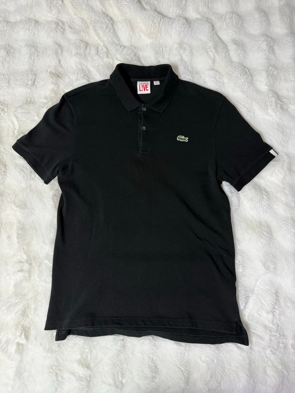 [L] 라코스테 라이브 반팔 폴로 블랙 상품이미지2