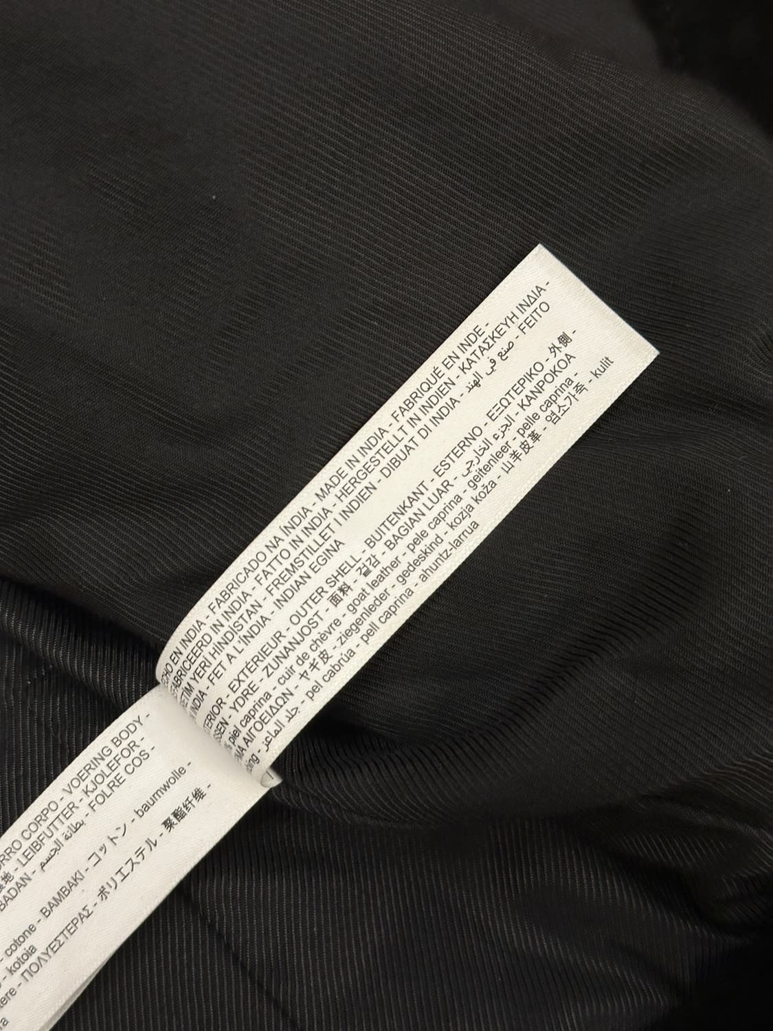 [새제품] 마시모두띠 고트스킨 스웨이드 가죽자켓 블랙 XXL 상품이미지4