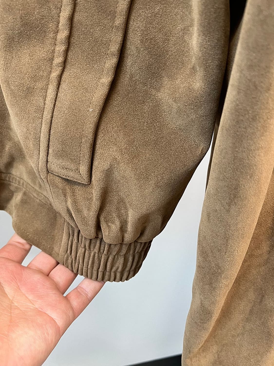 여) 마조네 신형 스웨이드 블루종  상품이미지5