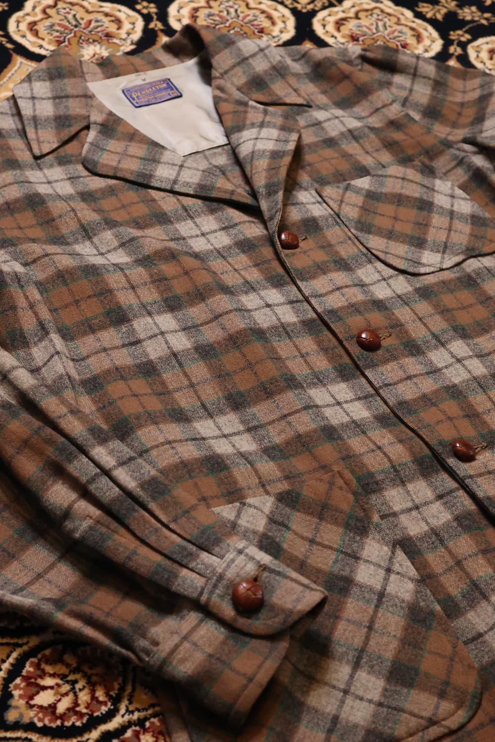 60's Pendleton 100% Virgin Wool 셔츠 자켓 상품이미지3