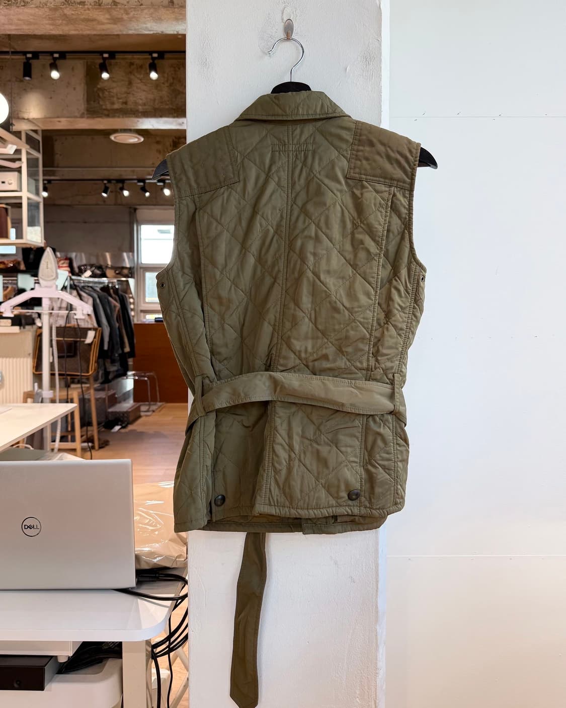 폴로 랄프로렌 카키 퀼팅 유틸리티 베스트 자켓  상품이미지7