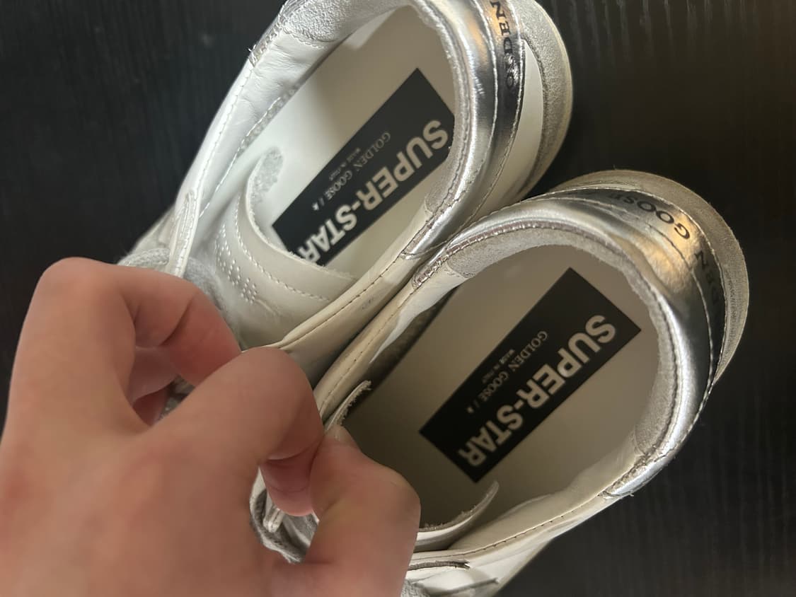 골든구스 남성 슈퍼스타 화이트 실버탭 40 (260) 상품이미지2