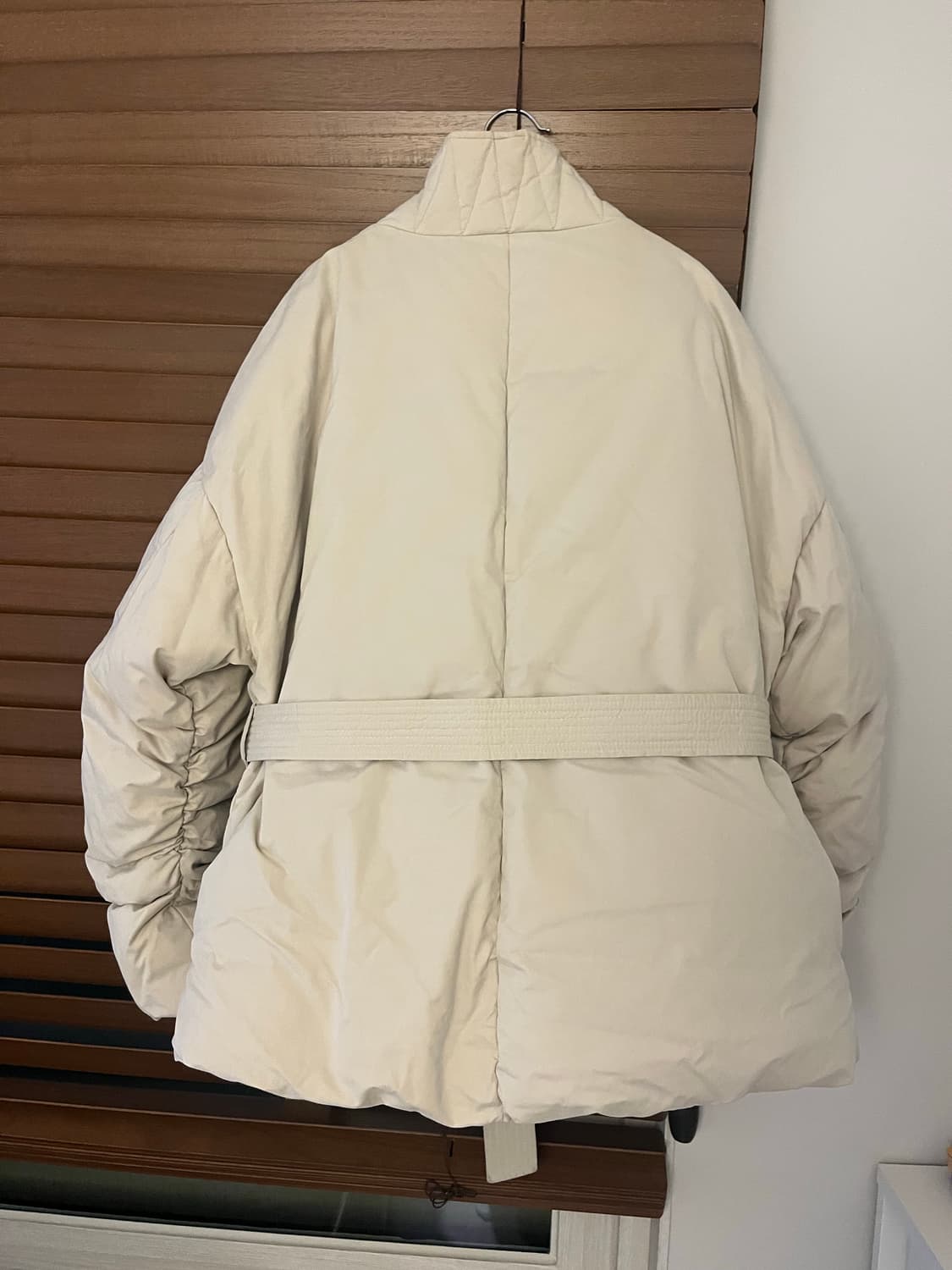 Recto 덕다운벨티드패딩 베이지 상품이미지5