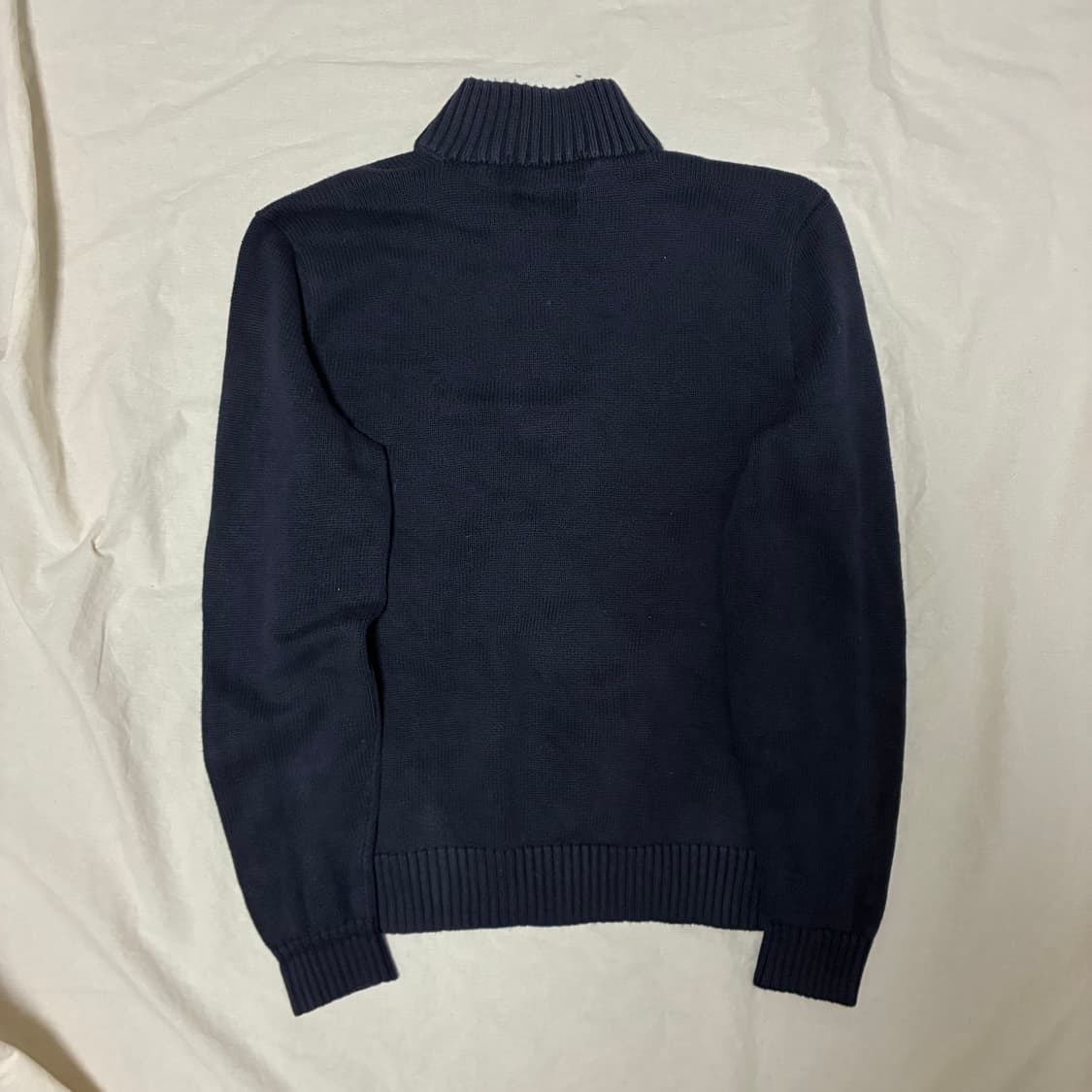 폴로 네이비 반집업 니트 L 상품이미지2