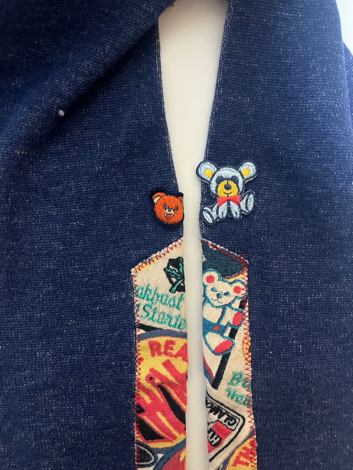 (초레어)히스테릭 글래머 아카이브 초기 패치워크 니트 가디건 롱 슬리브 상품이미지8