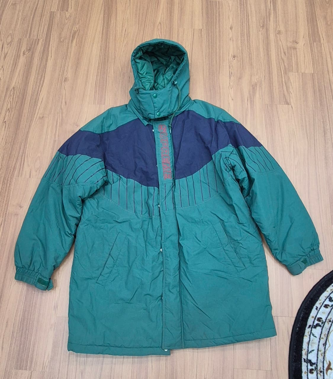 슈프림 핀스트라이프 판넬 파카 L 상품이미지4