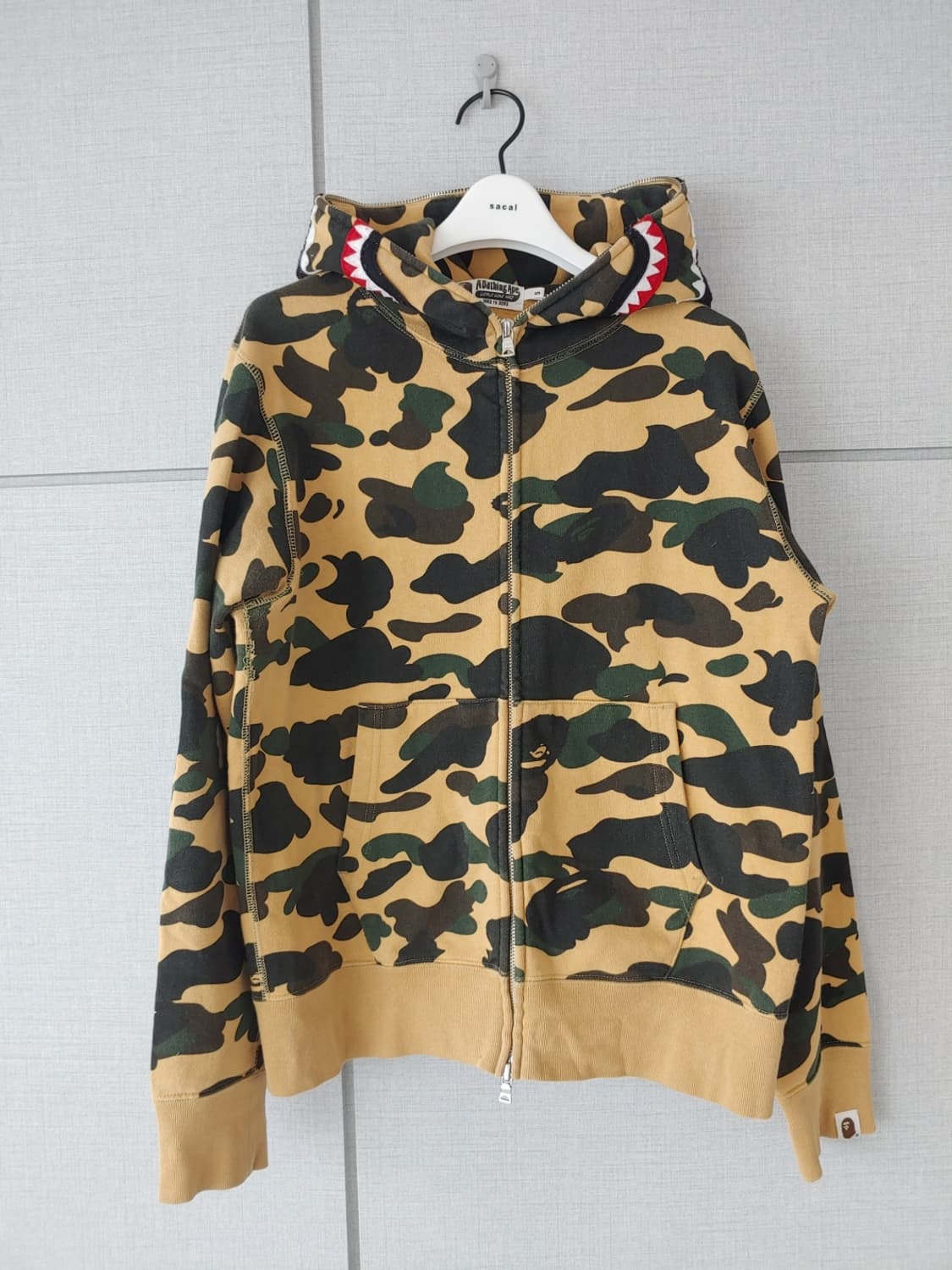 [S] 베이프 1ST 황계 샤크 후드집업 상품이미지1