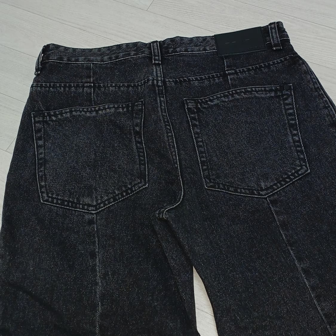 가먼트레이블 데님 팬츠 바이커진 청바지 상품이미지2