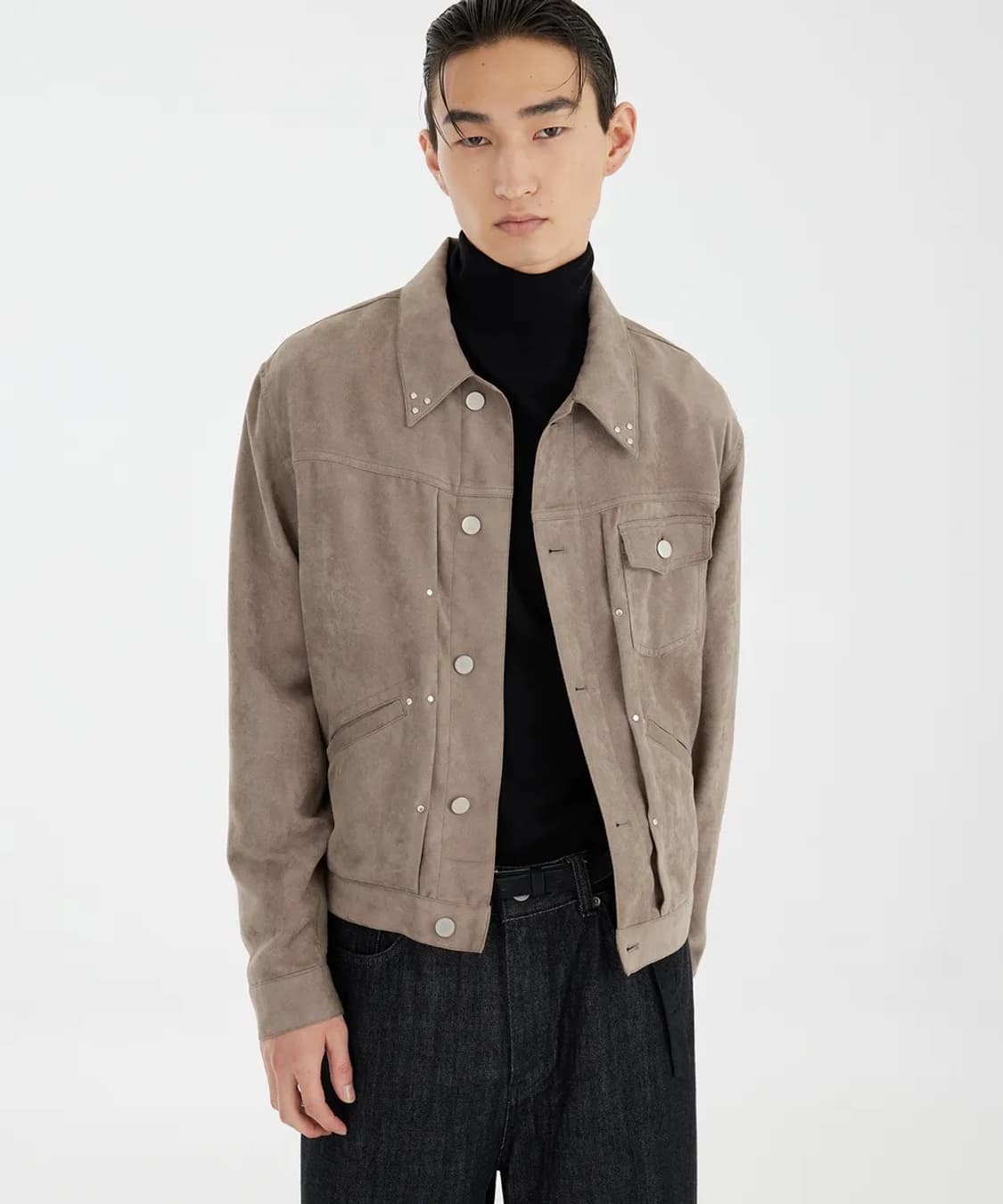 Youth-lPleated Stud Trucker Jacket L사이즈 상품이미지3