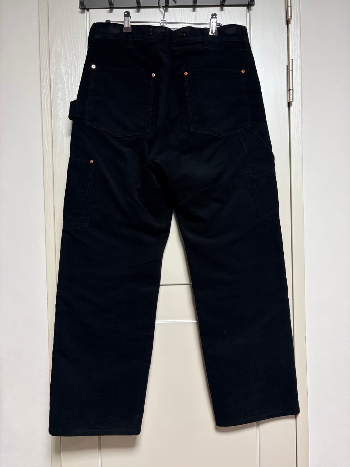 comoli 코모리 몰스킨 더블니 페인터팬츠 블랙 2 상품이미지2