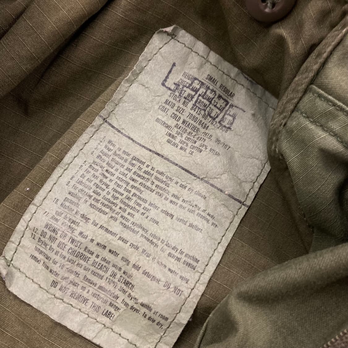 us army 오리지날 m65 필드자켓 상품이미지6