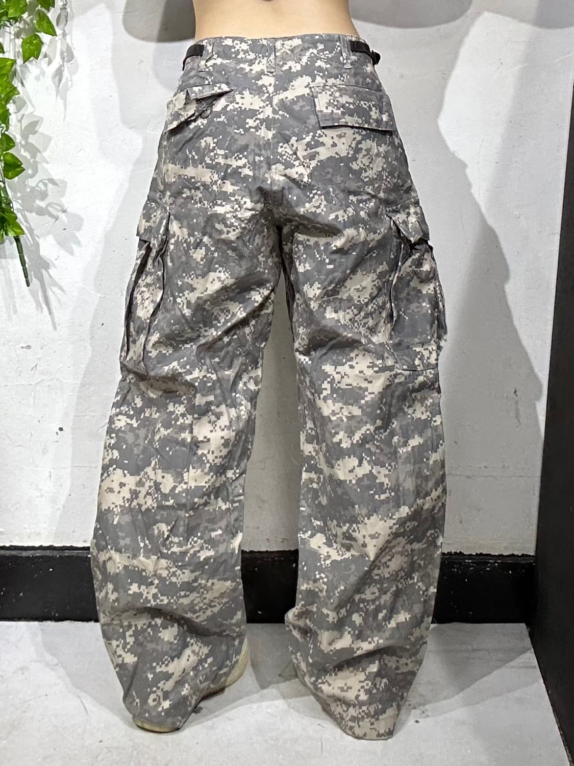 빈티지 미군 군복 밀리터리 와이드 카모 카고 팬츠 바지  상품이미지3
