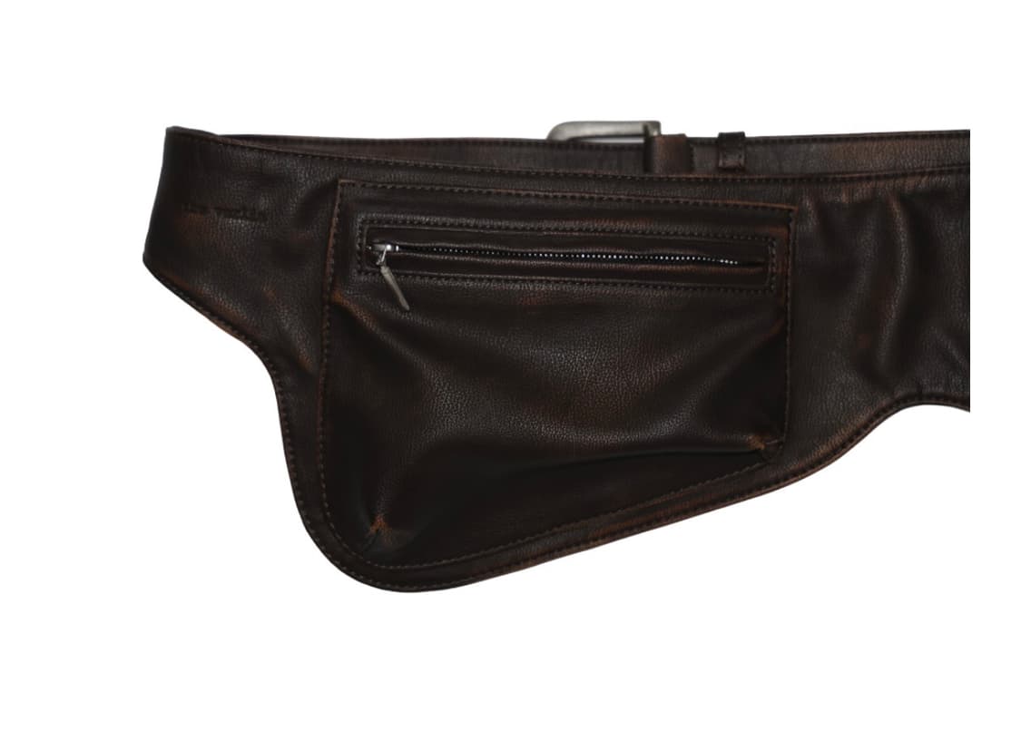 더베를린 핸드 버니싱 벨트백 브라운 상품이미지3