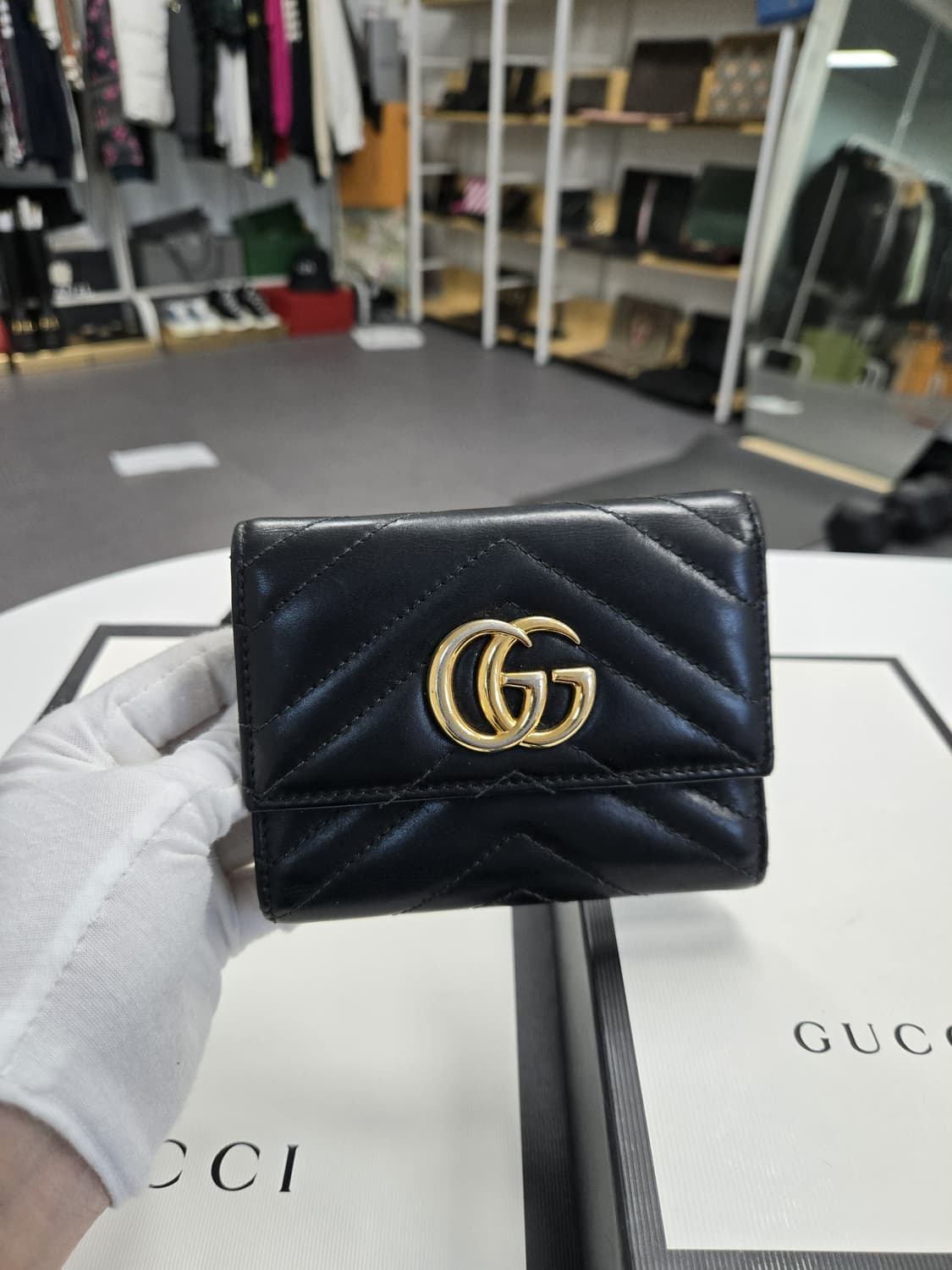 [A급컨디션]구찌 마몬트 삼단지갑 상품이미지1