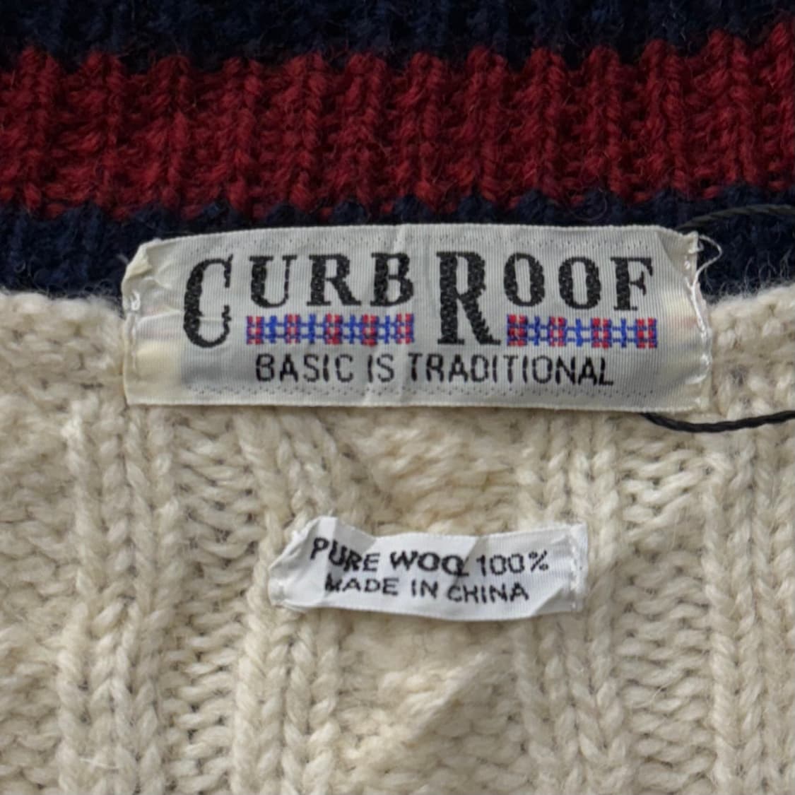 90s VINTAGE 빈티지 프레피 크리켓 니트 클래식 N38 상품이미지6