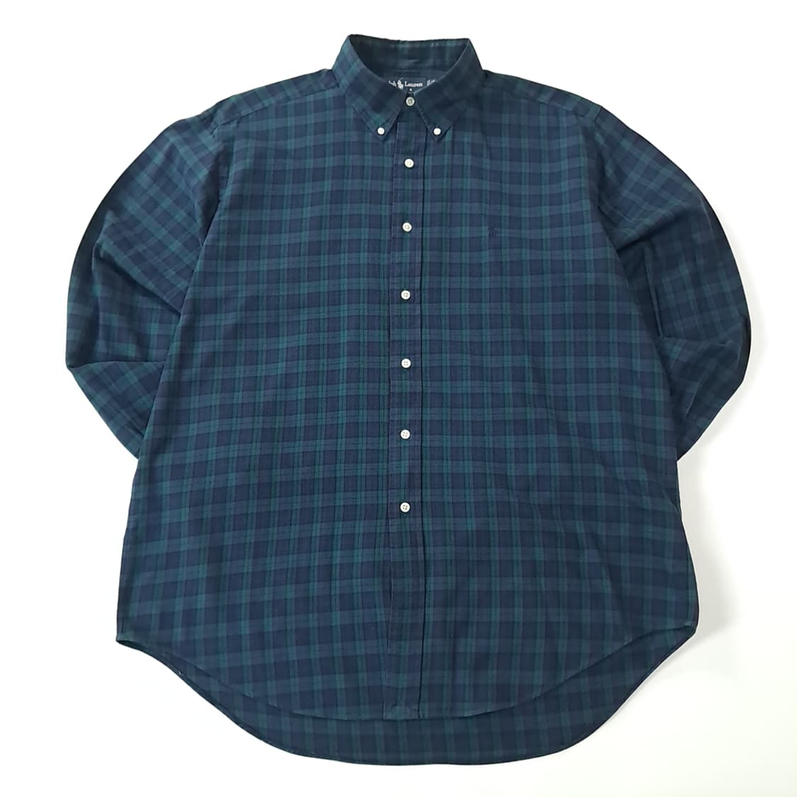 CK296 XL 폴로 90s 모던 블랙워치 타탄체크 버튼다운 셔츠 남방 상품이미지1