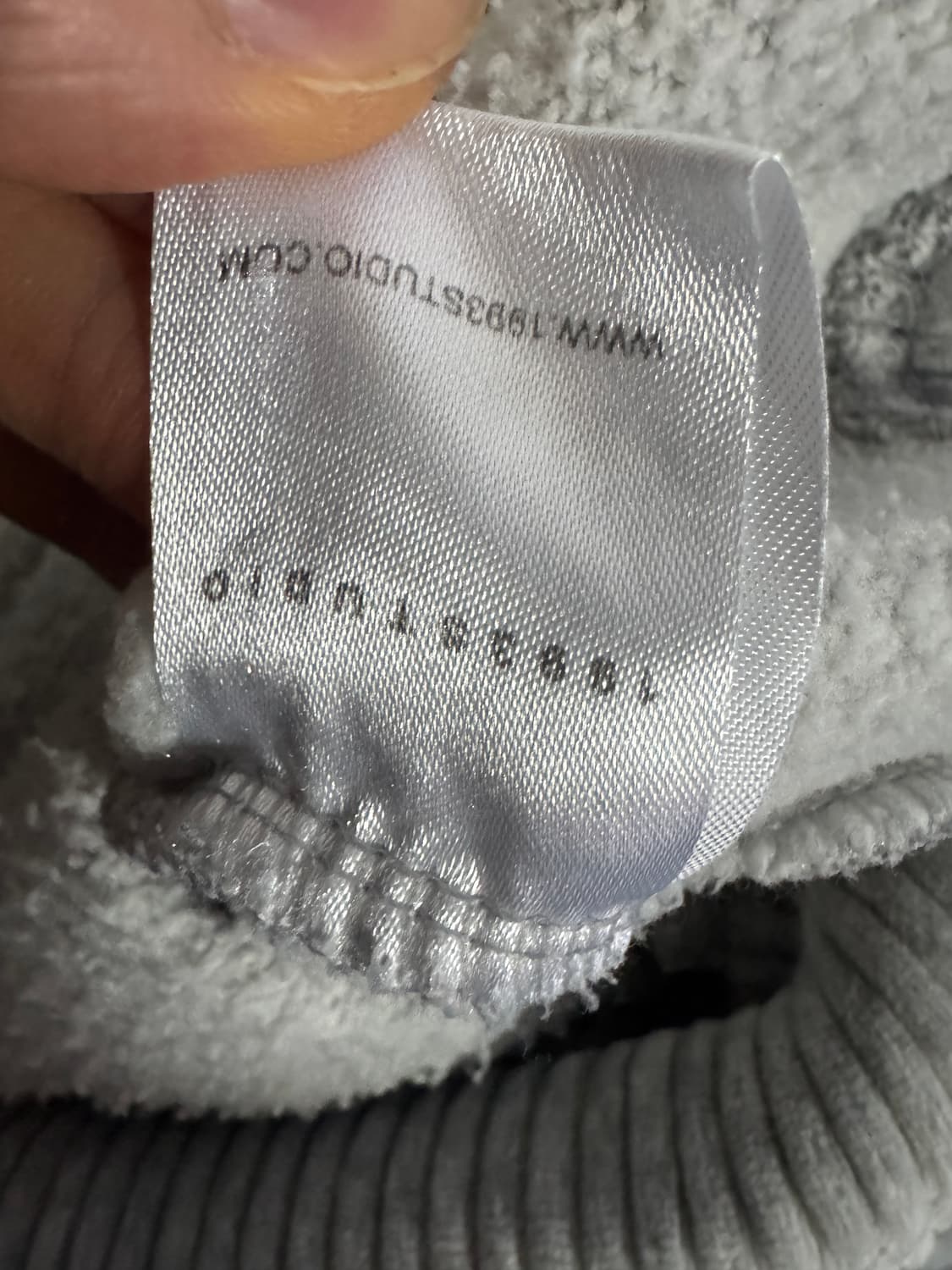 1993스튜디오 코듀로이 카라 빅 사이즈 기모 반집업 맨투맨 2XL 상품이미지4