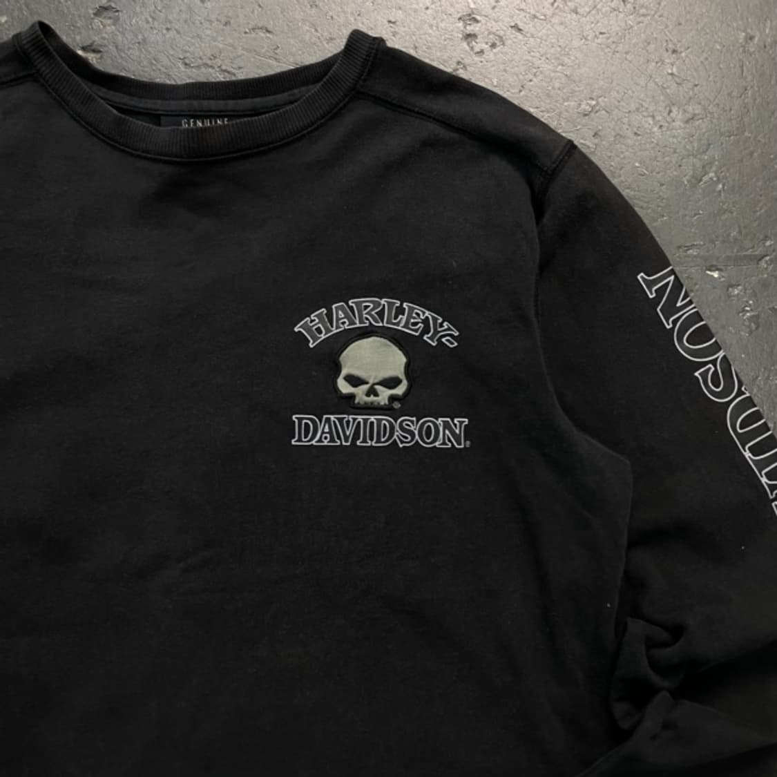 95 할리 데이비슨 스컬 롱슬리브  상품이미지2