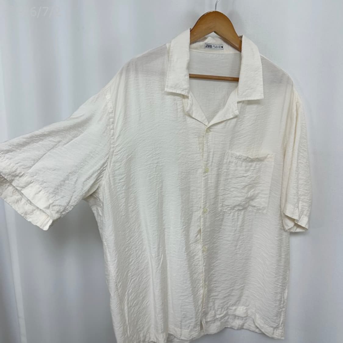 자라 남자 하늘하늘한 셔츠 남방 L /퀸 상품이미지3