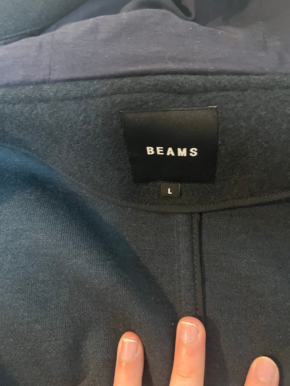 빔즈 beams m-65 베이스 더플 코트 차콜 색상 L 상품이미지5