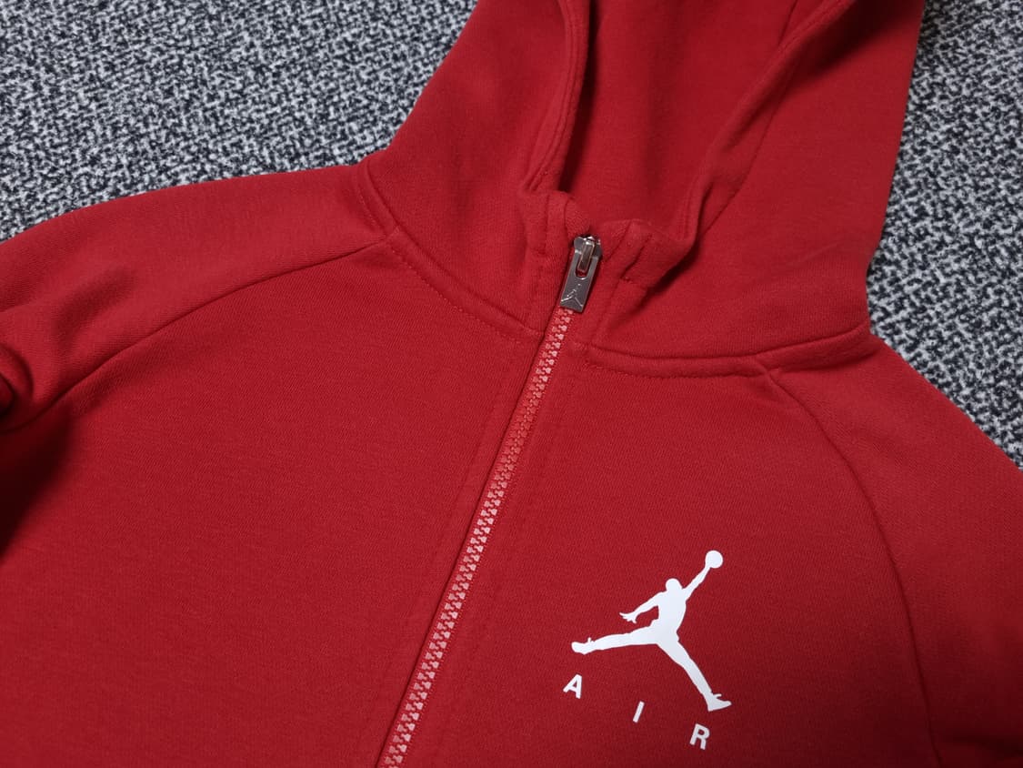 [무료배송][110-115]나이키 키즈 조던 기모 후드 집업 상품이미지4