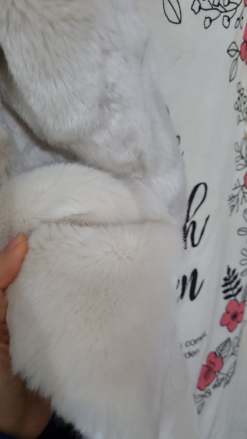 Merry.J 아이보리 롱 퍼 코트 F 상품이미지7