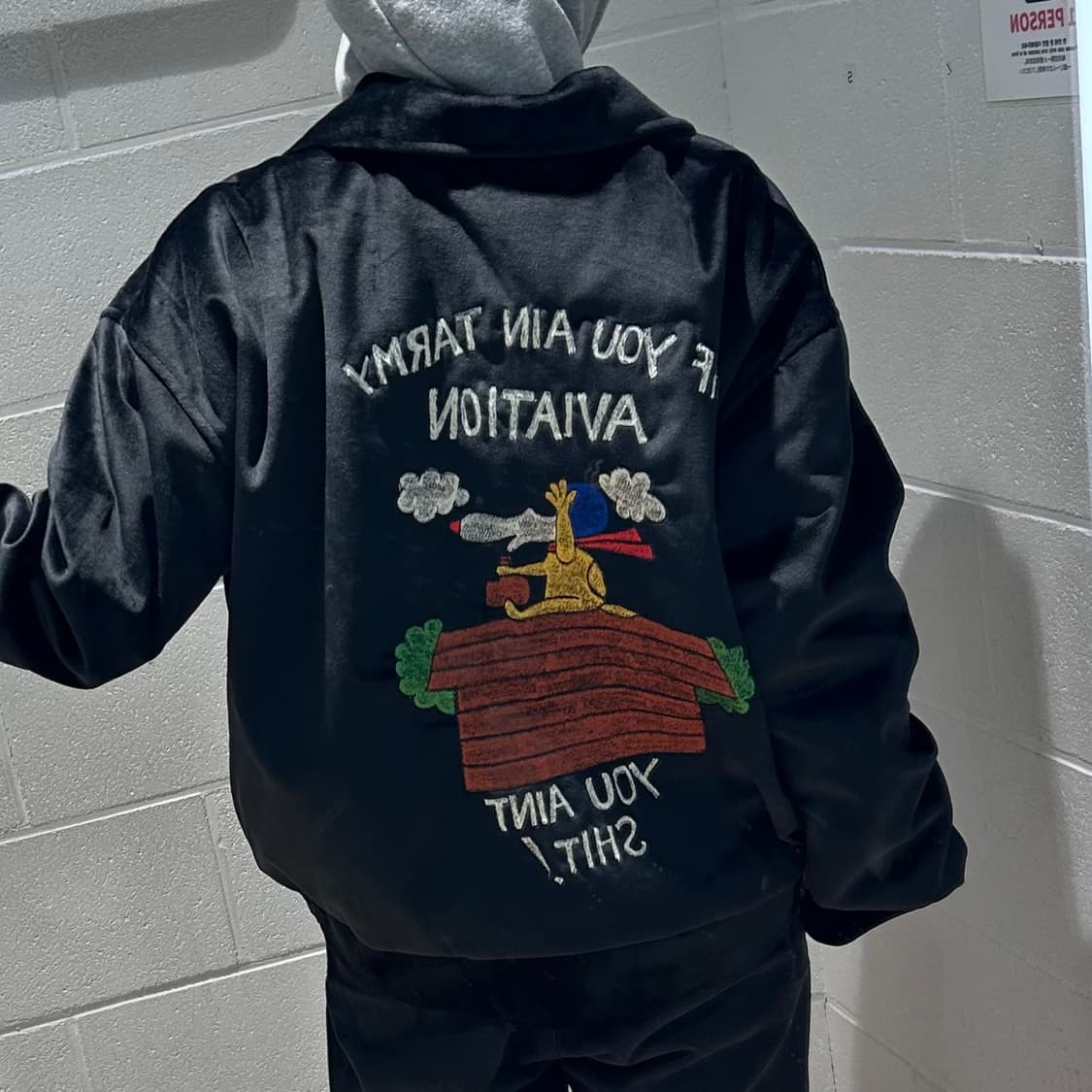 Vintage Snoopy Embroidery Velvet Jacket 상품이미지10