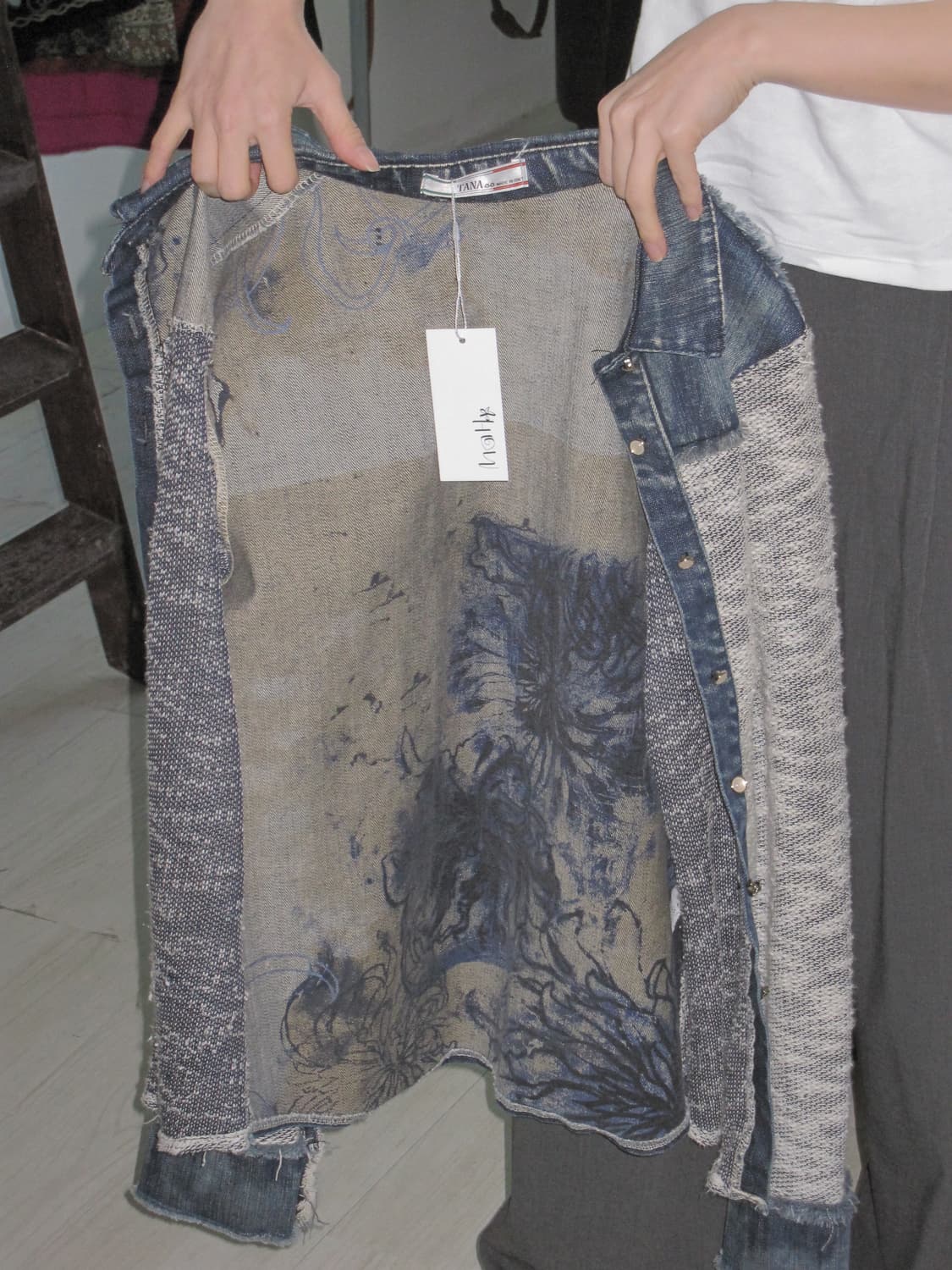 이태리 데님 디테일 셔츠 상품이미지7