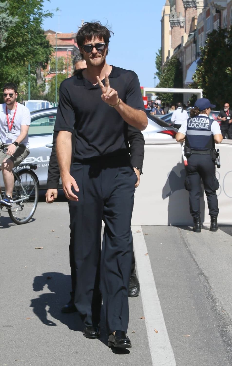 퓨에르/ 마티스 플란넬 트라우저 슬랙스 블랙 팬츠 / m 상품이미지3