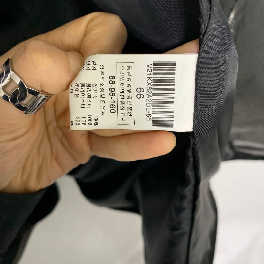 빈티지 블랙 리얼레더 후드st 집업 배색 롱 양가죽자켓 남녀공용 하프코트 상품이미지9