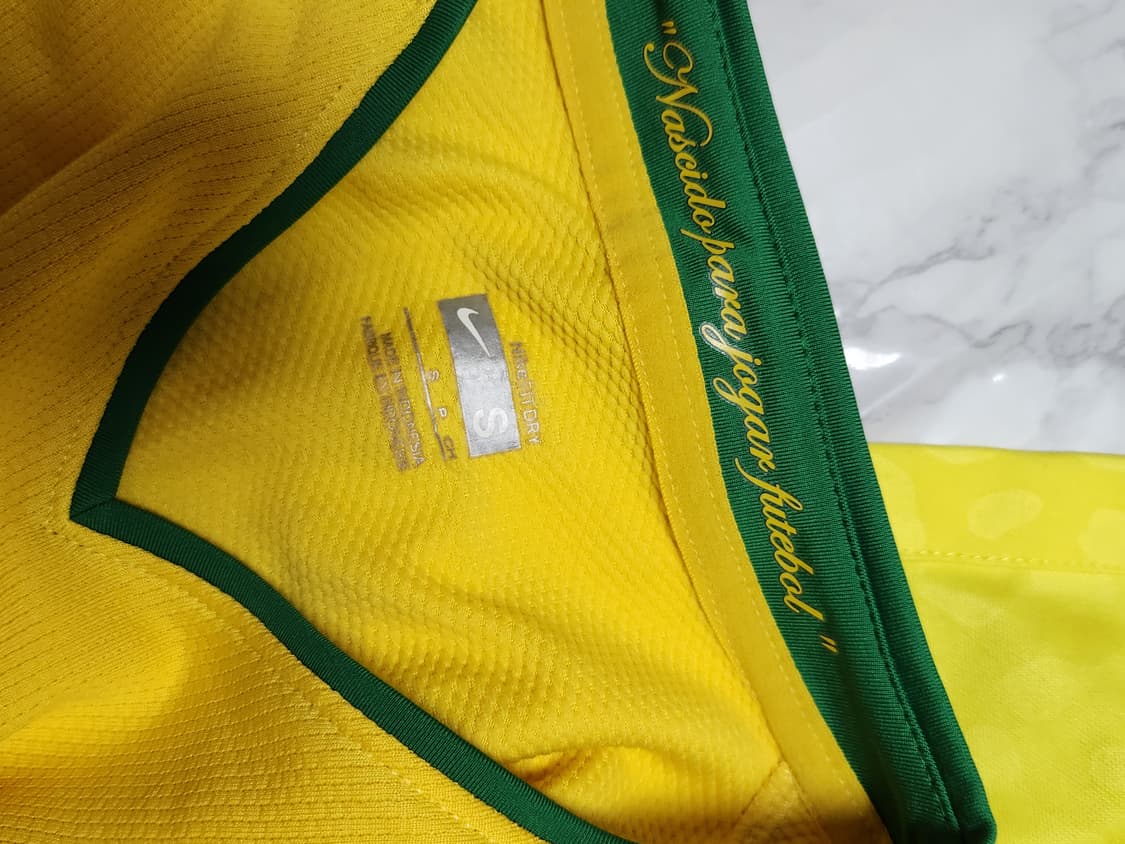 08-10 나이키 브라질 국대 트레이닝 축구 유니폼 반팔 카카 상품이미지5