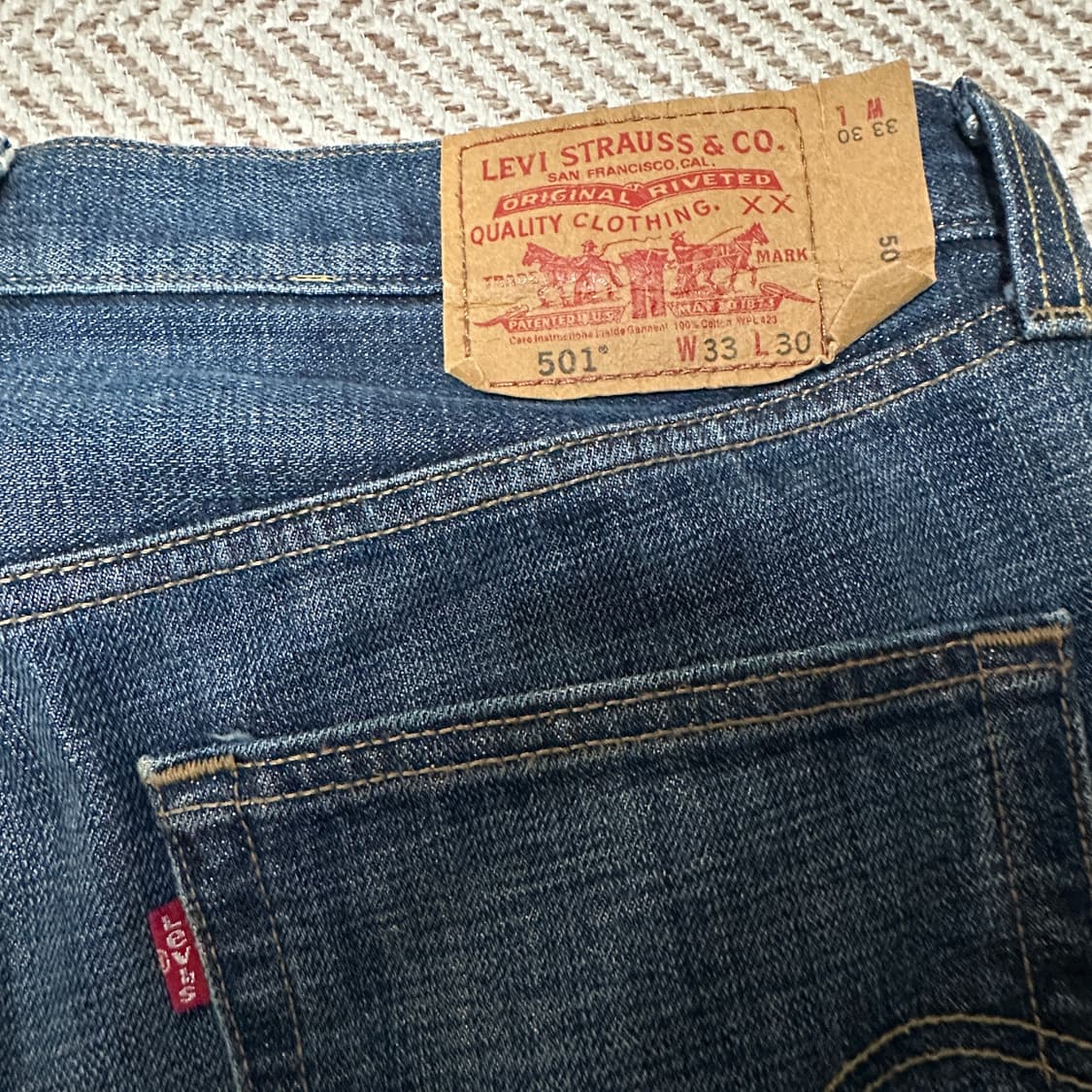 LEVI'S 501 mexico made denim jeans 상품이미지3
