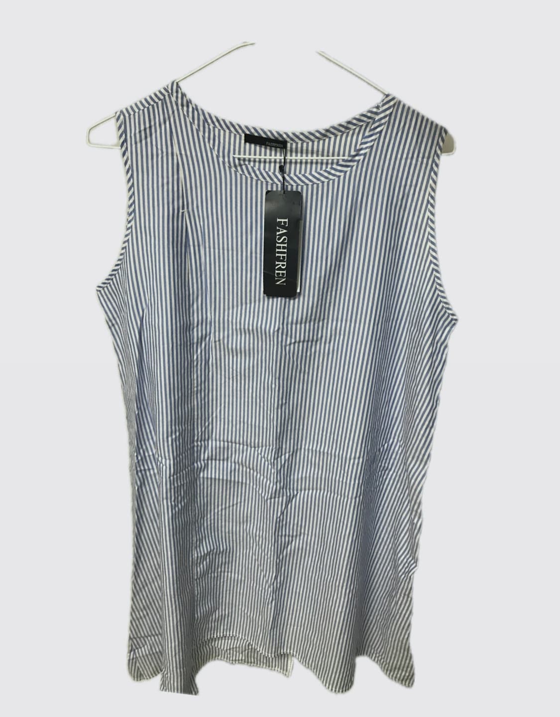새상품 Fashfren 언발란스 롱셔츠 나시원피스 상품이미지1