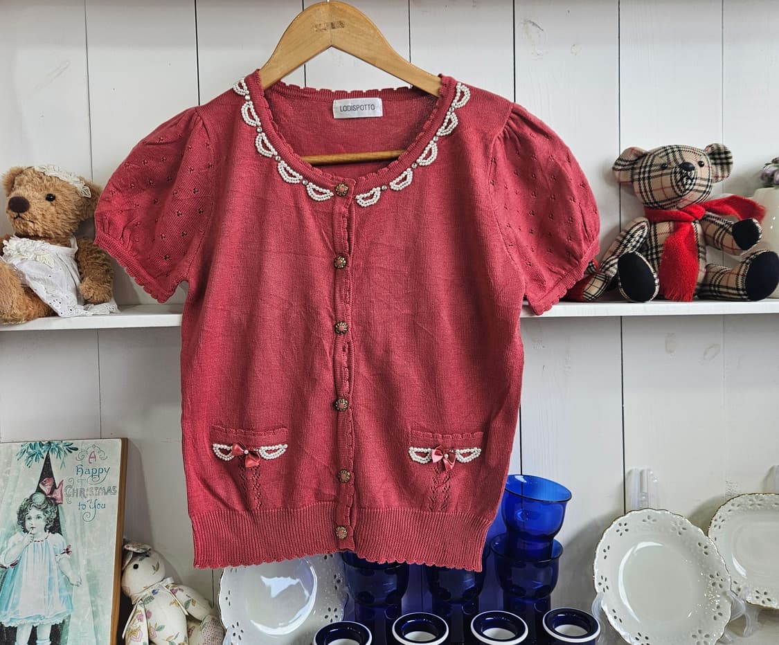 (LODISPOTTO) 리본 니트 가디건 상품이미지1