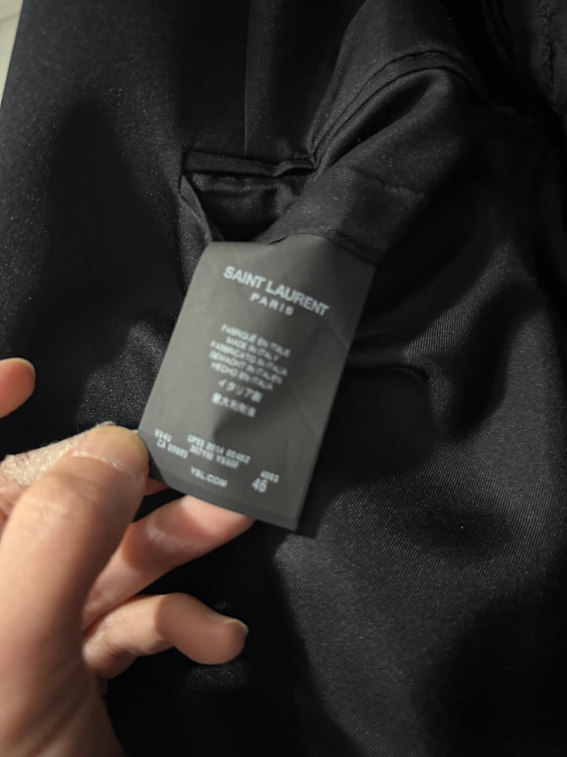 생로랑 다크 블루 블레이저 상품이미지5