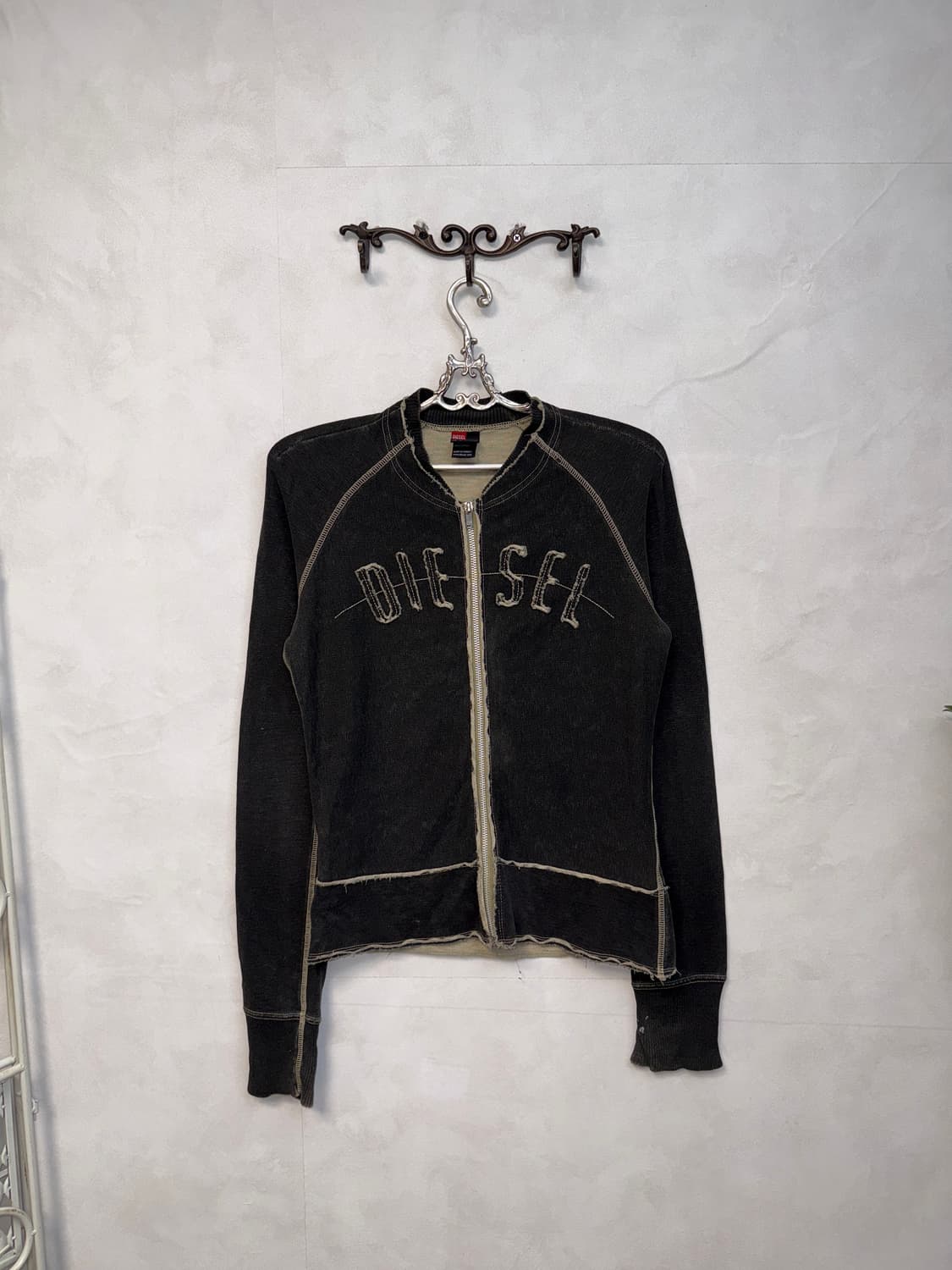 DIESEL washing charcoal cotton zipup 상품이미지2