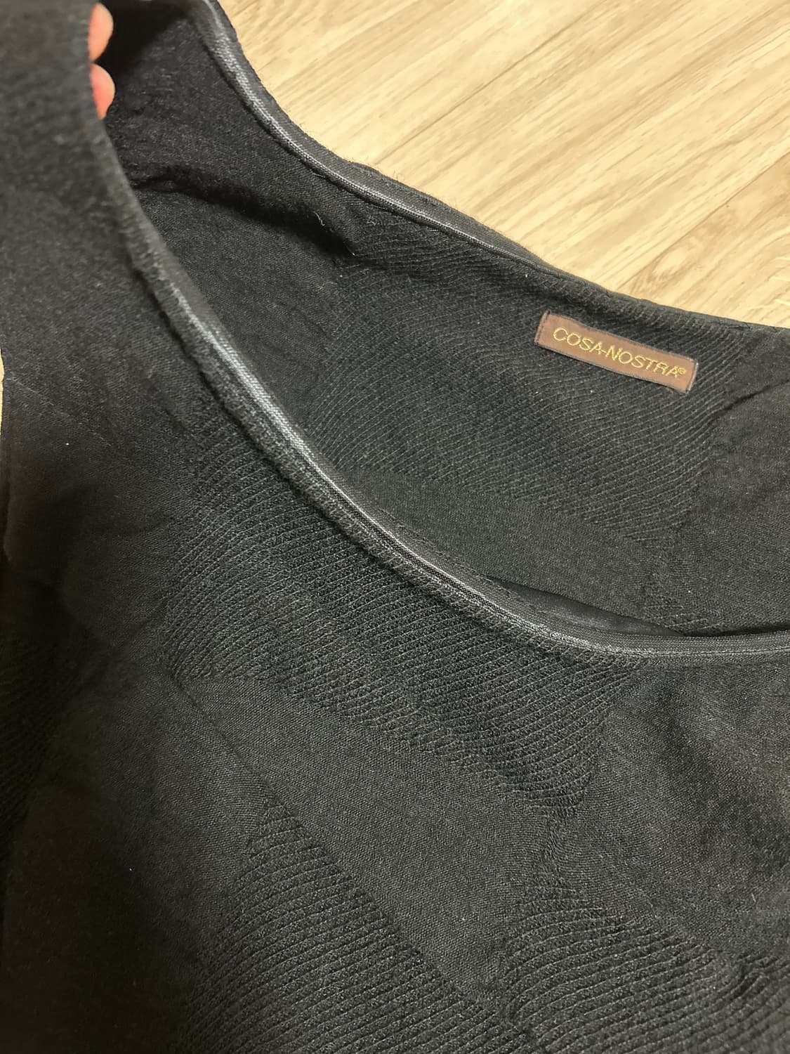 블랙 롱 원피스 니트  상품이미지3