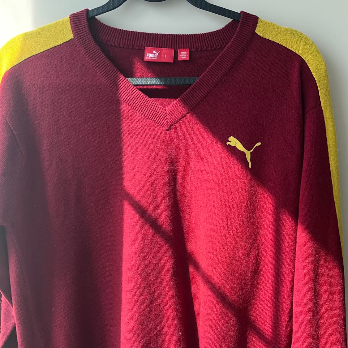 푸마 브루클린 브이넥 울 니트 저지 M 상품이미지3