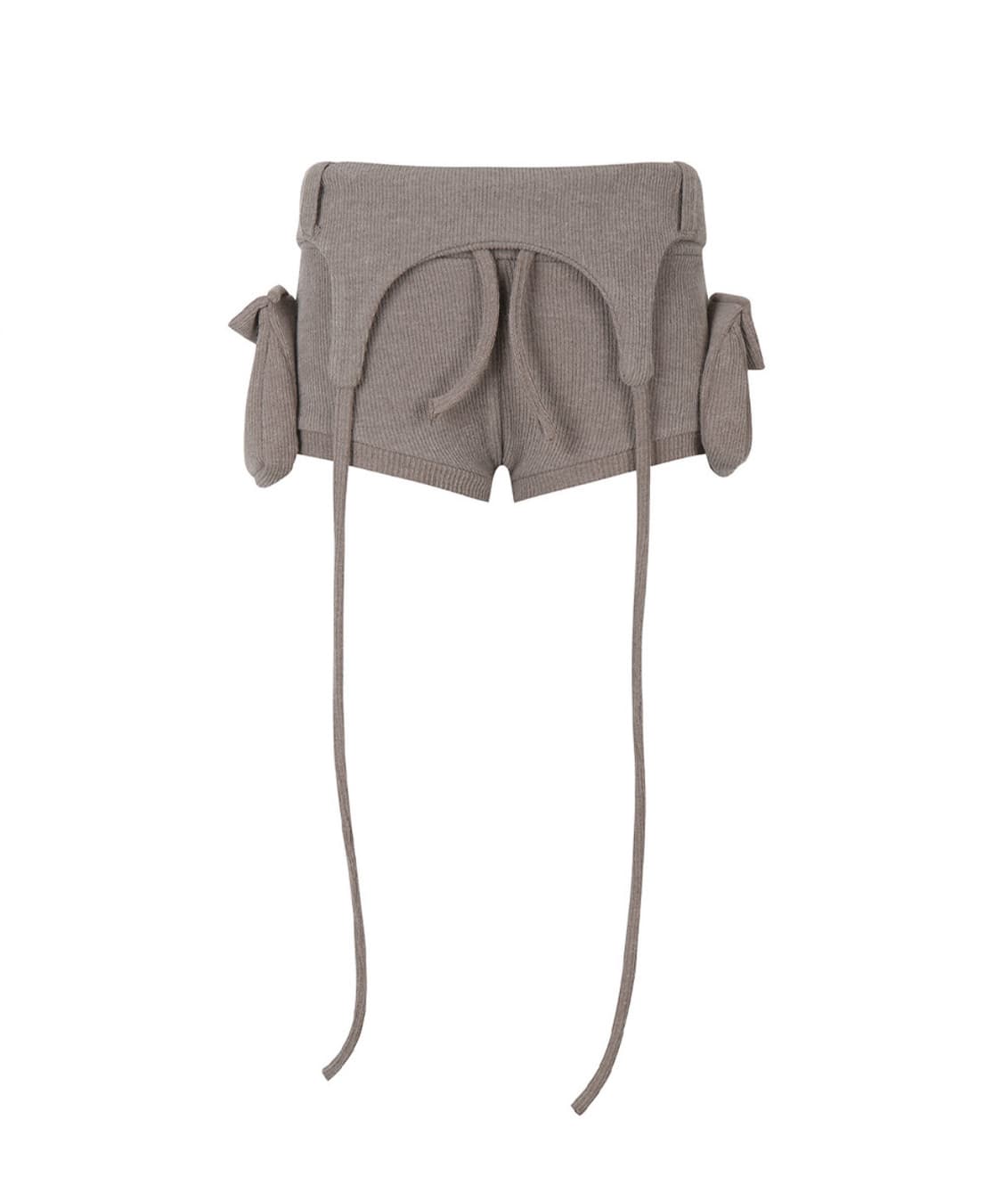 길라아카이브 포켓 니트 숏츠 브라운 상품이미지1