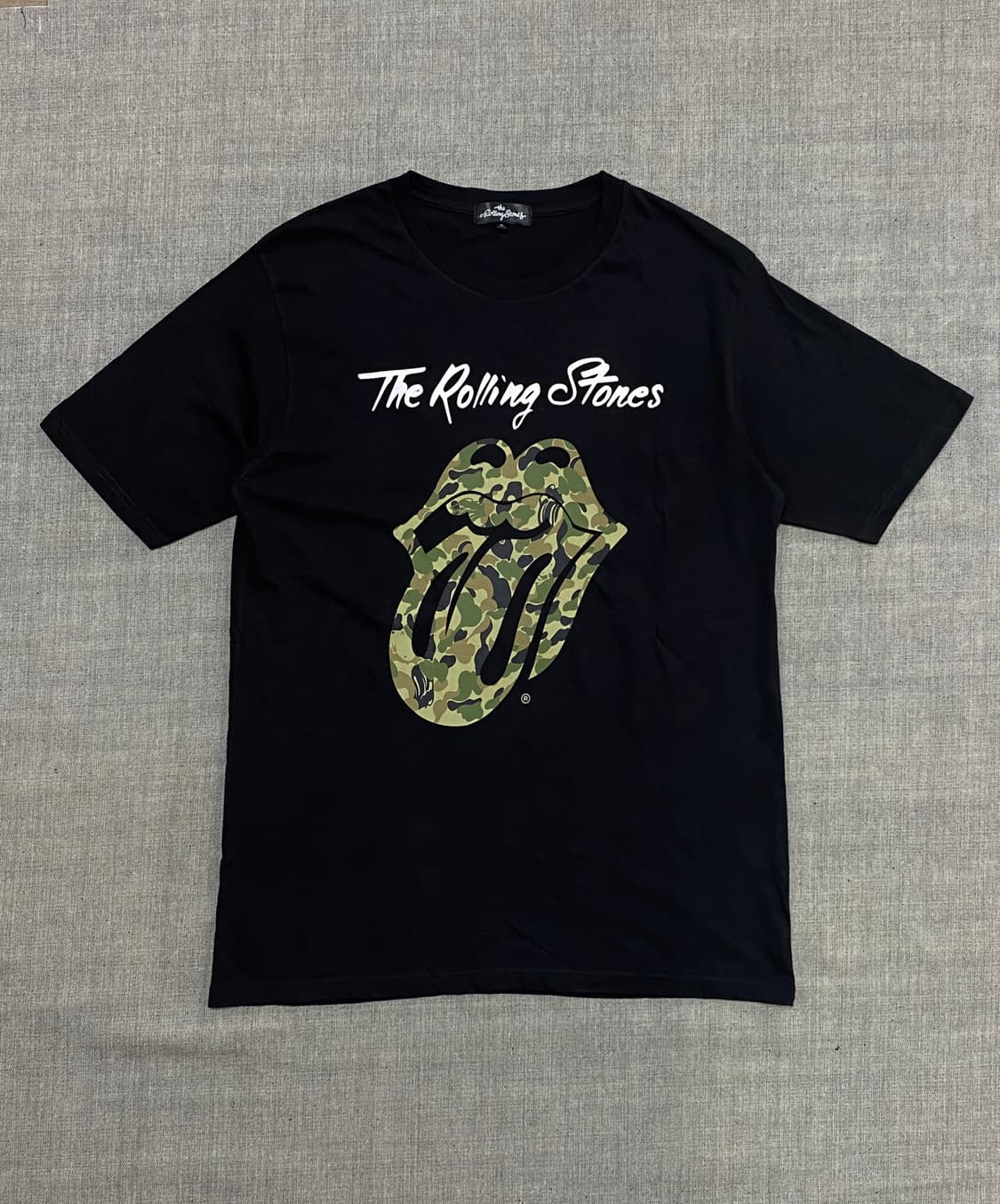 롤링스톤즈 카모 락 티셔츠 상품이미지2